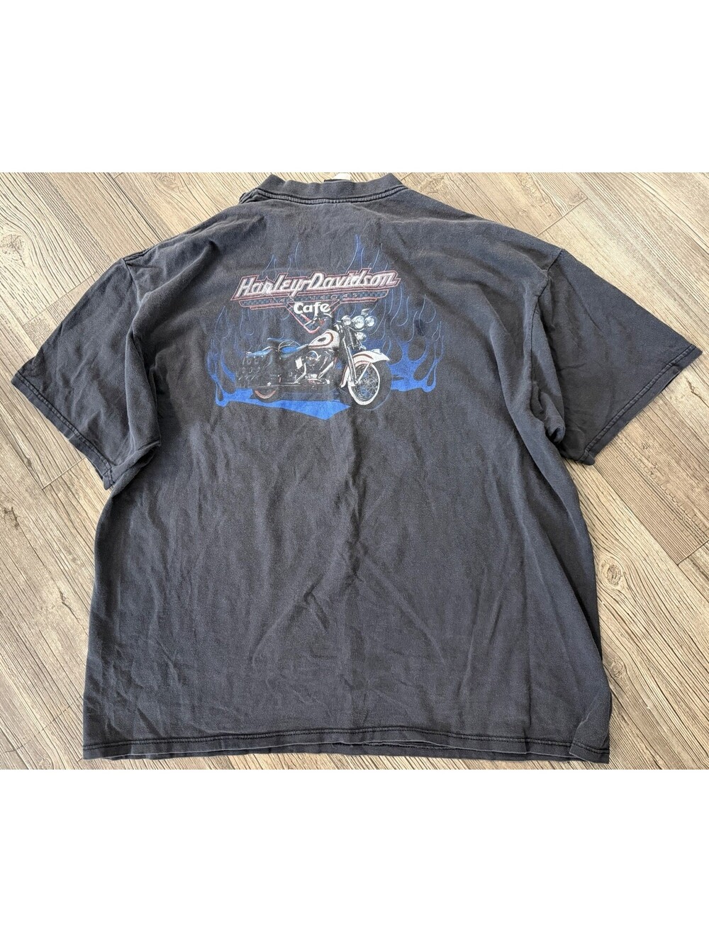 Vintage 90s 1998 Harley Davidson Cafe Las Vegas Motor Cycle T Shirt Size XXL
